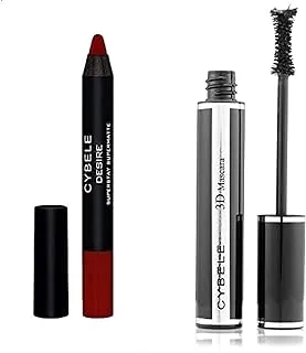 CYBELE DESIRE LIPSTICK PENCIL NO. 07 DARK MAGENTA & Cybele 3D Mascara Dark Black 01