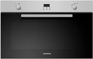 Hoover HGGF92DD Built-In Gas Oven with Fan, 90 x 60 cm - Black and Silver