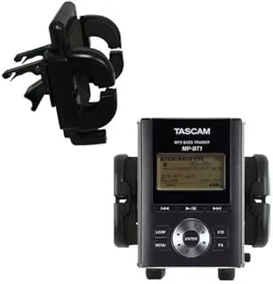 حامل مبتكر لحامل فتحة التهوية على السيارة مصمم لحامل Tascam MP-BT1 - حامل مشبك تنفيس قابل للتعديل لمعظم أنظمة تهوية السيارات / السيارات