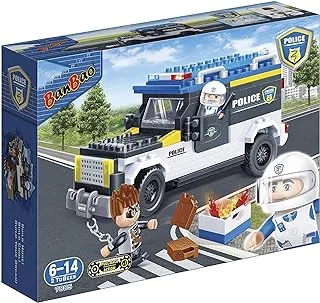 Banbao building kits police patrol car police highway arrest toy for kids 242 pieces b7005