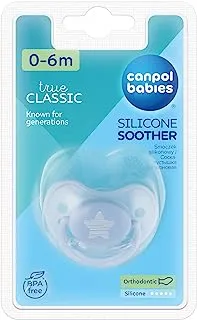 Canpol babies Silicone Orthodontic Soother 0-6m PASTELOVE blue