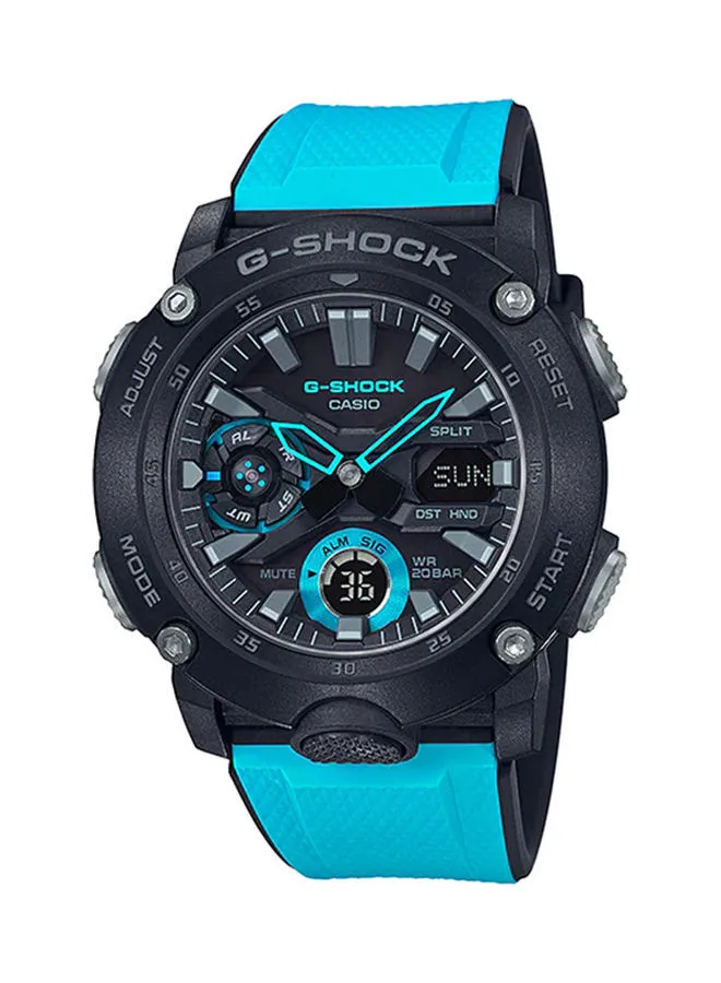 G-SHOCK Men's Analog Plus Digital Round Water Resistance Wrist Watch GA-2000-1A2DR