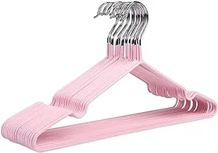 LMH 10pcs Clothes Hanger 40 * 20cm Household Non-slip Metal Drying Rack for Adult (Color : C)