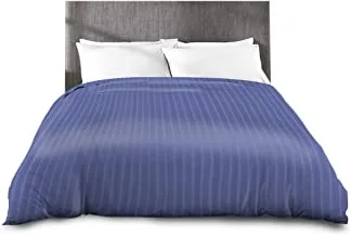 continental comfort Duvet cover Sirius 250TC Striped Cotton Blue Iolite 245x225cm