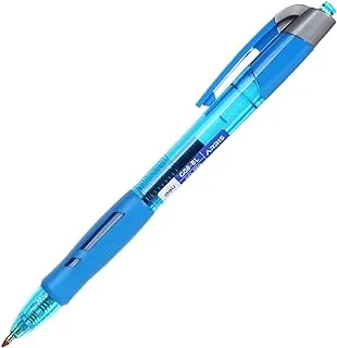 Deli arris blue gel pen set for student, office,1 pc, ergonomic grip 0.5mm (eg08-bl)