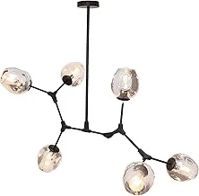 Alameer black honeycomb pendant 6 lamps