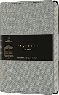 CASTELLI NOTEBOOK PKT RUL HARRIS OYSTER GREY