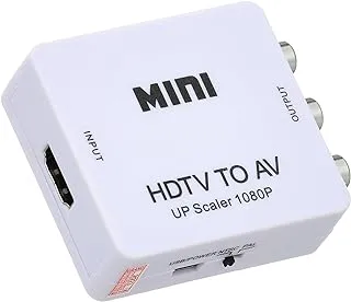 Mini HD Video Converter Box HDMI إلى AV / CVBS L / R Video Adapter 1080P HDMI2AV