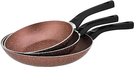 Lazord granite pan set - 3 piece - size 18,20,24 - cashmere