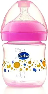 Bubbles natural feeding bottle without hand 150 ml - rose