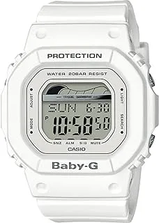 Casio Analog-Digital Sports watch rubber strap for Men, White- GA-100B-7ADR