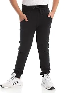 Andora Boys Boys Black Basic Everyday Joggers with Elastic Hem Casual Pants