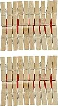 Generic Wooden clips set of 2 pieces - beige