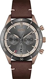 Hugo Boss Men's Analog Quartz Hugo Boss Watch with Leather Strap 1513861