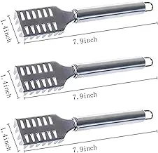 Generic Stainless Steel Fish Skin Brush With Handle Set Of 3 Pieces - Silver