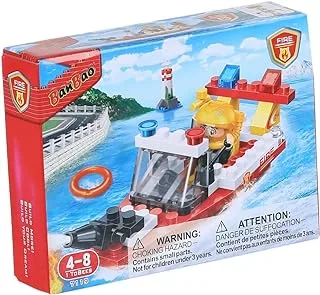 Banbao - Fire Series - Fire Rescue Boat (62 قطعة)