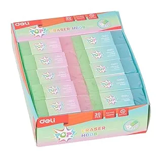 Deli H01100 Pop Eraser Set, 1 Piece - 35×15×15 Millimeters