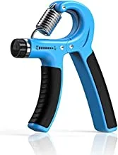 Blue hand grip strengthener with adjustable resistance 11-132 lbs (5-60kg), wrist strengthener (1 pc)