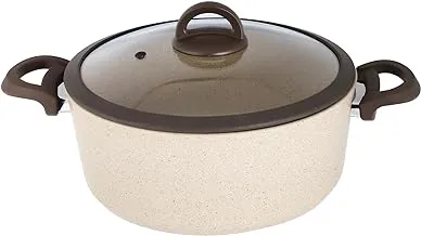 Cooking aboud pot granite (camel brown), 28 cm