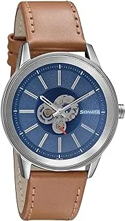 Sonata Analog Blue Dial Men's Watch-7133SL02, Blue, Analog Watch