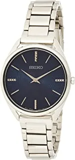 Seiko Watch for Men, Quartz Movement, Analog Display, Silver Stainless Steel Strap-SWR033P1