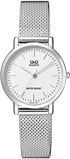 Citizen Q&Q Watch for Men, Quartz Movement, Analog Display, Silver Stainless Steel Strap-QA21J201Y