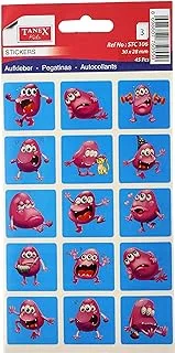 Sticker tanex, multi shapes, 15 pieces, 3 sheets, model stc-106