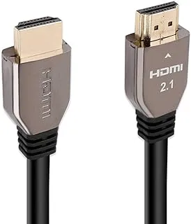 Promate HDMI 2.1 Cable, Premium High-Speed 48Gbps 8K HDMI to HDMI Cord with Dynamic HDR, Enhanced Audio Return, 2m Tangle-Free Cord and 3D Video Support for HDTV, Apple, PlayStation, ProLink8k-200