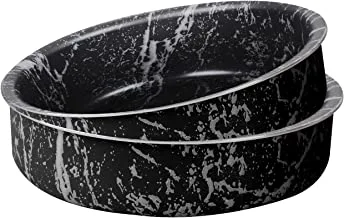 Grandi Cook Marble Round Oven tray 22-24 Marbel Black