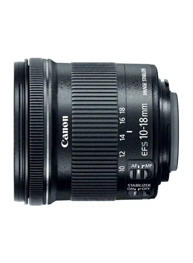 عدسة كانون لـ EF-S 10-18mm F4.5-5.6 IS STM أسود