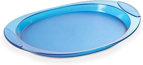 Omada Acrylic Big Oval Tray 52cm - Turquoise