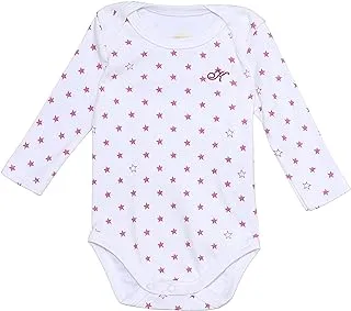 Komkom Long Sleeve Baby Bodysuits - Stars/Size 3-6 Months