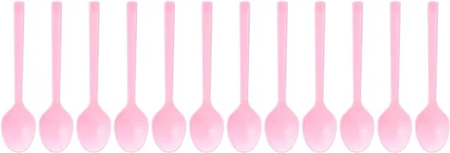 HeroPlast set of 12 pink small spoons