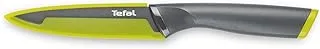 Tefal Fresh Kitchen Utility Knife with Cover, 12 cm, Grey/Yellow - K1220704