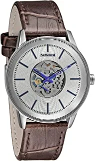 Sonata Analog Silver Dial Men's Watch-7133SL01, Silver, Analog Watch