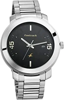 Fastrack Watch for Men, Quartz Movement, Analog Display, Steel Stainless Steel Strap-NR3246SM02