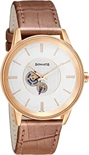 Sonata Analog Silver Dial Men's Watch-7133WL01, Silver, Analog Watch