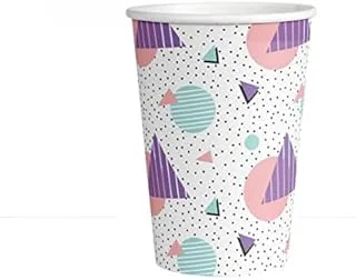 Zpac disposable paper cup - 50 cups 9oz - Pattern may Vary