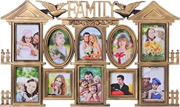 Photo frame h619-1, 10 pictures - gold