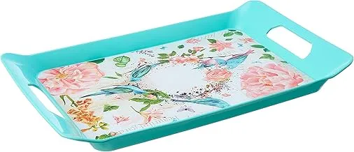 BB Decorative rectangle plastic tray (42.5 * 27 * 4cm) - multicolor