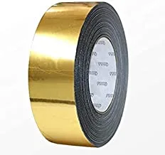 Kaber trade gold adhesive sticker tape - 50 meters long - 1.75 inches wide - by kaber trade