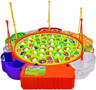 generic Big Size 45 Fishes Fishing Toy Game for 4-5 Players