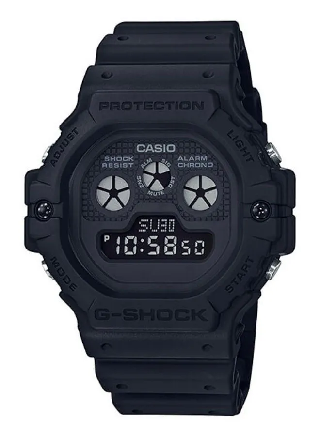 G-SHOCK Men's Octagon Shape Resin Band Digital Wrist Watch 45 mm - Black - DW-5900BB-1DR