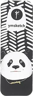 YM Sketch Bookmark - Panda|5x15 cm round curve edge thick printed illustration cardstock paper , 1 pcs|Gift For Book Lovers ,back to school ,college ,office ,artists, students books reading writing