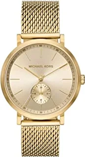 Michael Kors Watch for Men, Quartz Movement, Analog Display, Gold Gold Strap-MK8741