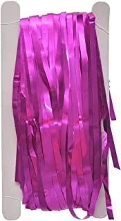 Generic Foil fringe curtain for party decoration and birthday - purple