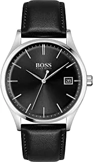 Hugo Boss Men's Analog Quartz Watch with Leather Strap 1513831