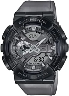 Casio G-Shock Watch for Men, Quartz Movement, Analog-Digital Display, Grey Resin Strap (GM-110MF-1ADR)