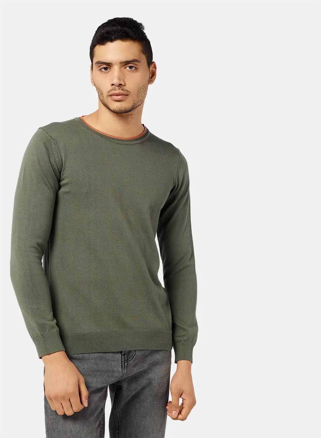 TOWN TEAM OLIVE Pullover