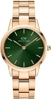 Daniel Wellington Watch Unisex , Quartz Movement, Analog Display, Gold Stainless Steel Strap-DW00100420